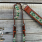 Emerald Green Hand Beaded Collar & Headstall