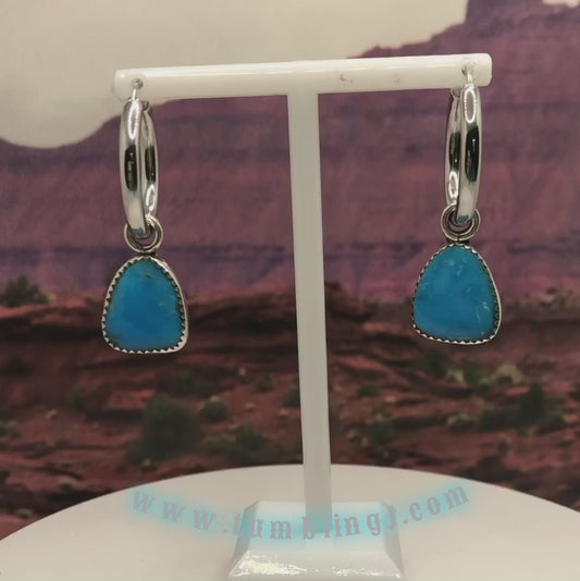 Blue Bird Turquoise earrings